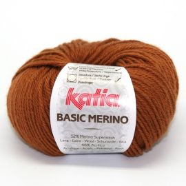 fil à tricoter à tricoter Basic Merino Cuivre de Marque Katia 