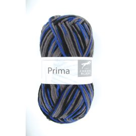fil à tricoter Cheval Blanc Prima Gris Noir et Bleu 