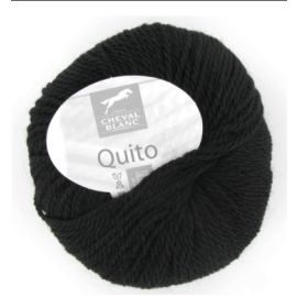 fil à tricoter Cheval Blanc Quito Fil à tricoter Alpaga Noir 