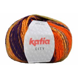 fil à tricoter fantaisie Katia City Violet 
