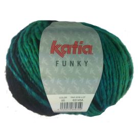 fil à tricoter Katia Funky Vert Noir