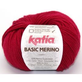 fil à tricoter katia basic merino Bordeaux