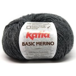 fil à tricoter katia basic merino Gris foncé