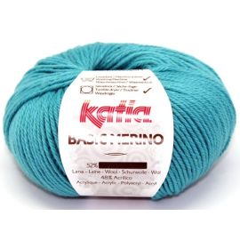 fil à tricoter katia basic merino Turquoise