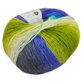 fil à tricoter katia Darling bleu vert 