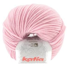 fil à tricoter Katia Mérino 100% Rose