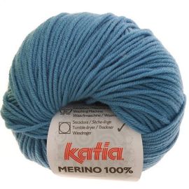fil à tricoter Katia Mérino 100% Turquoise