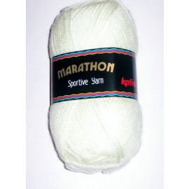 fil à tricoter katia marathon Blanc 