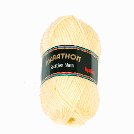 fil à tricoter katia marathon Ecru