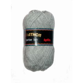 fil à tricoter katia marathon gris souris