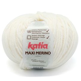 fil à tricoter Katia Maxi Mérino Ecru