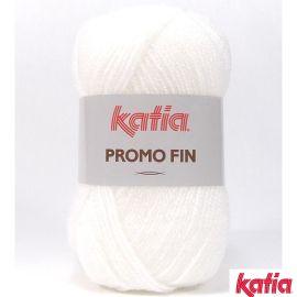 pelote de fil à tricoter Katia Promo fin Blanc