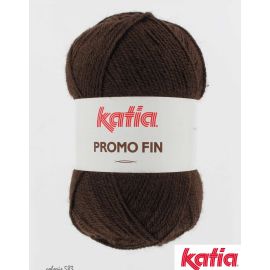 pelote de fil à tricoter Katia Promo fin Brun foncé