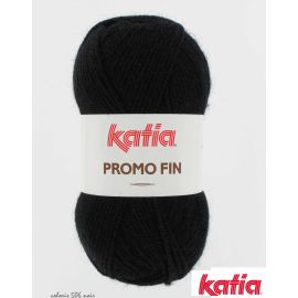 pelote de fil à tricoter Katia Promo fin Noir