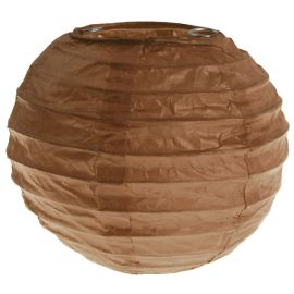 Lanterne boule en papier Chocolat 10cm