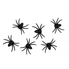 lot 6 araignées - paillettes - 7.5 x 5 x 1 cm
