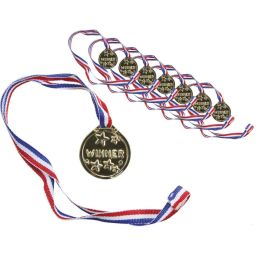 Médaille Winner - or - lot de 8