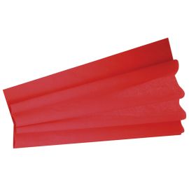 Feuille de papier Crépon Rouge 2 m x 50 cm