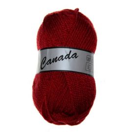 pelote de fil à tricoter Canada Lammy Yarns Rouge Foncé