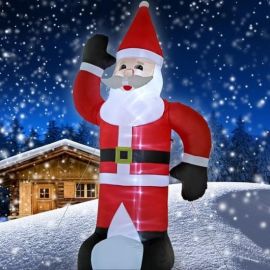 Pere noel lumineux gonflable 120cm