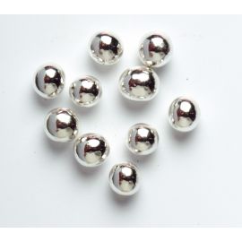 Perles Argentées Dragées 6 mm