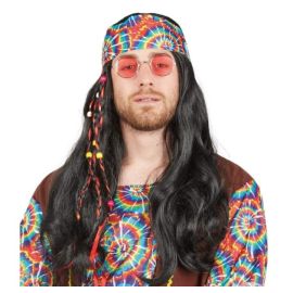 Perruque hippie lisse