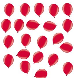 Petit ballon gonflable nacré Rouge 12cm