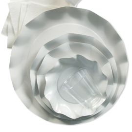Petite Assiette en carton design Vague Blanc 21cm