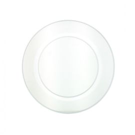 Petite assiette plastique ronde réutilisable Transparente