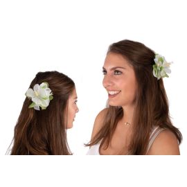 Pince à cheveux fleur hawaïenne - couleur aléatoire