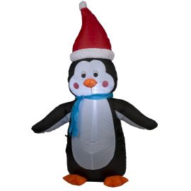 Pingouin lumineux gonflable 120cm