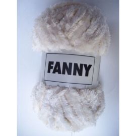 pelote de fil à tricoter chenille Fanny Ecru x3