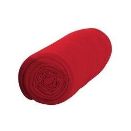 Drap housse 160x200 cm Rouge 100% coton