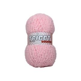 pelote de fil à tricoter tricot douceur Rose