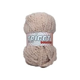 pelote de fil à tricoter tricot douceur Marron
