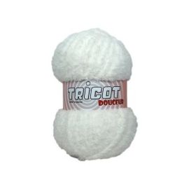 pelote de fil à tricoter tricot douceur Blanc