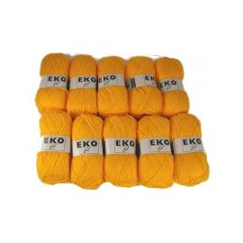 pelote de fil à tricoter Eko Fil  Orange Pulpe