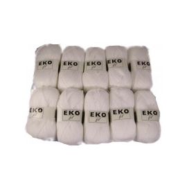 pelote de fil à tricoter oke de la marque By Oké en Blanc