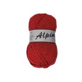 pelote de fil à tricoter Alpina Lammy Rouge