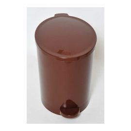 Poubelle plastique à pédale Chocolat 4.5L