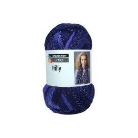 1 Pelote de fil à tricoter Frilly Bleu