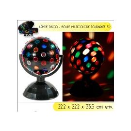 Lampe disco Boule tournante multicolore 3D