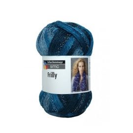 1 pelote de fil à tricoter Frilly Bleu Aqua