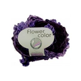 pelote de fil à tricoter Flower Color Grundl Multi Violet