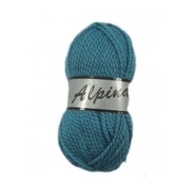 pelote de fil à tricoter Alpina Lammy Bleu Canard