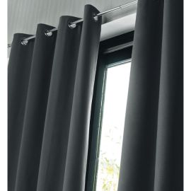 blackout curtain grey