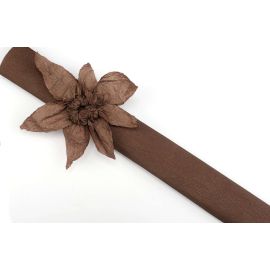 Papier crépon Chocolat en rouleau 10 m x 50 cm