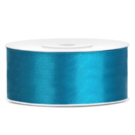 Ruban satin 25mm Turquoise