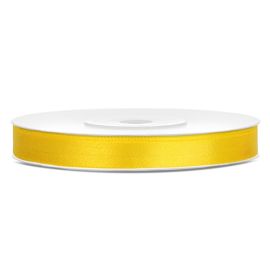 Ruban satin 6mm Jaune