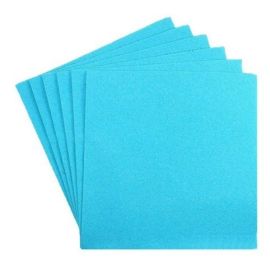 Serviette cocktail papier jetable Turquoise